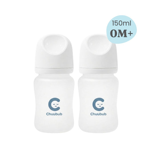 SiliGlass Milk Bottle 150ml (0M+) Twin Pack