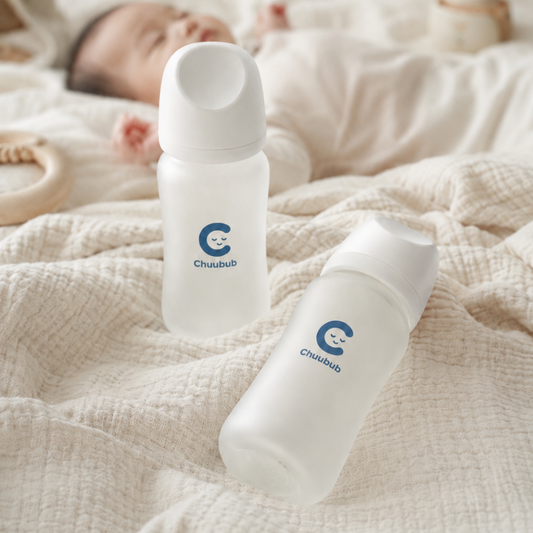 SiliGlass Milk Bottle 240ml (6M+) Twin Pack