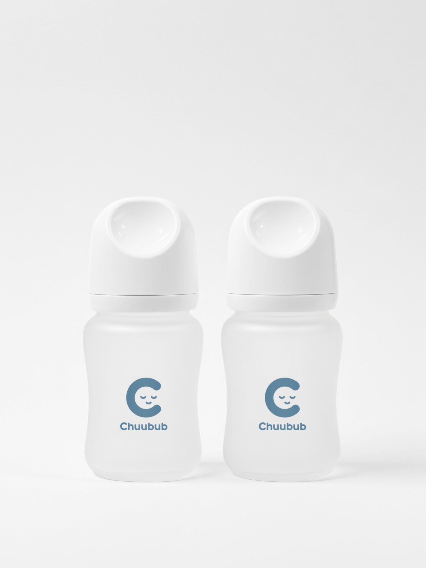 Set of Two: SiliGlass Milk Bottle 150ml